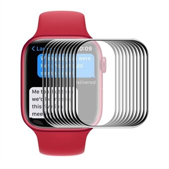 ENKAY 3D buet fullskjermbeskyttet herdet glass for Apple Watch Series 7 41 mm - 10 stk
