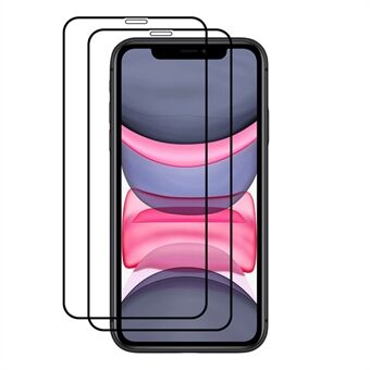 AMORUS 2 stk / sett Anti-fingeravtrykk Premium HD Clarity Full Lim herdet glassfilm for iPhone SE (2. generasjon) / 6/7/8 4,7 tommer