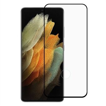 Støtte for opplåsing av fingeravtrykk Full lim Full dekning Superklar 3D buet herdet glassfilm for Samsung Galaxy S21 Ultra 5G