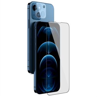 NILLKIN 2 i 1 Full dekning Ultra Clear HD Anti-fingeravtrykk AGC Glass Herdet Glass Skjermbeskytter med kamerafilm for iPhone 13 mini 5,4 tommer