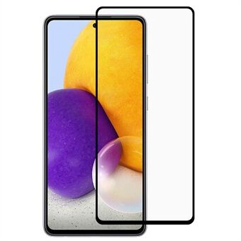 Full lim full størrelse silkeutskrift Double Defense 9D herdet glass skjermbeskytterfilm for Samsung Galaxy A73 5G