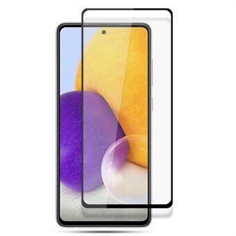 MOCOLO HD Clear Anti-oil Arc Design Full dekker Full Lim Silke Printing Skjermfilm av herdet glass for Samsung Galaxy A73 5G - Svart