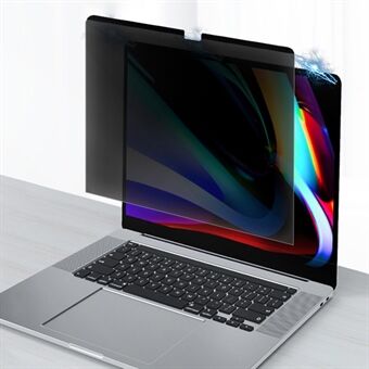 Antispion-skjermfilm i herdet glass for MacBook Pro 15,4 tommer med Retina-skjerm (2013) (modell Spy ), avtagbar magnetisk gjenbrukbar skjermbeskytter i full størrelse