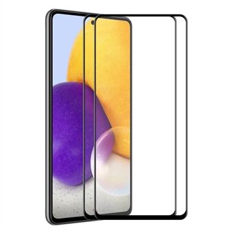 ENKAY 2stk / sett for Samsung Galaxy A53 5G 6D fulllim silkeutskrift herdet glassfilm i full størrelse skjermbeskytter