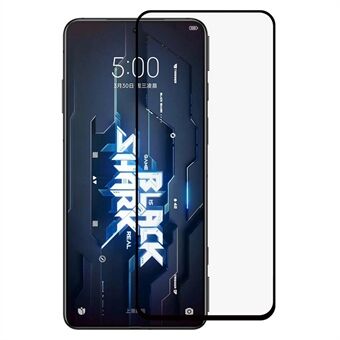 For Xiaomi Black Shark 5 Full Dekning Full Lim Herdet Glass Anti Scratch Film Black Edge Silke Print Ultra Clear Screen Protector