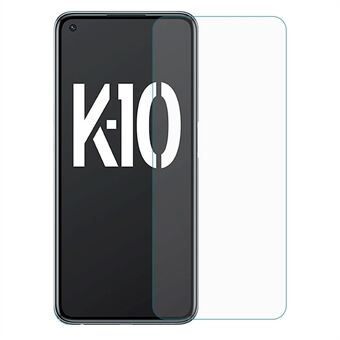 Ultratynn skjermbeskytter for Oppo K10 5G, 0,3 mm lysbuekanter HD Klar sterk hardhet herdet glass skjermfilm