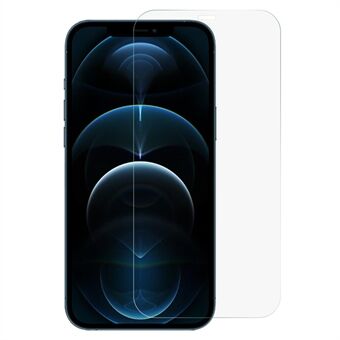 RURIHAI for iPhone 12 Pro Max 6,7 tommer klart AGC herdet glass skjermbeskytter full lim anti-fingeravtrykk 2,5D Scratch filmbeskyttelse