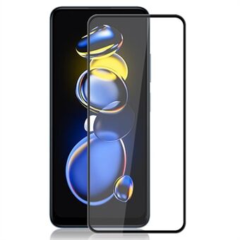 MOCOLO For Xiaomi Redmi Note 11T Pro 5G / Note 11T Pro+ 5G / Poco X4 GT 5G Full Lim Herdet Glass Silke Utskrift HD Clear Full Screen Protector Film - Svart