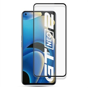 MOCOLO For Realme GT Neo2 5G herdet glassfilm Sekundær forsterkende hellim Silkeutskrift fullskjermbeskytter - svart