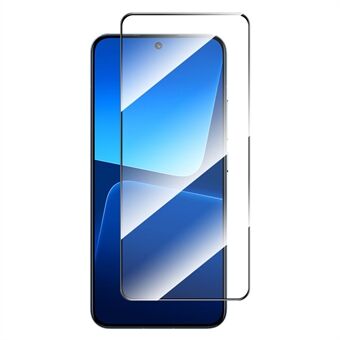 ENKAY HAT Prince skjermbeskytter for Xiaomi 13 5G, 0,26 mm 2,5D Arc Edge Full Lim Heldekkende Anti- Scratch Høy aluminium-silisium glassfilm