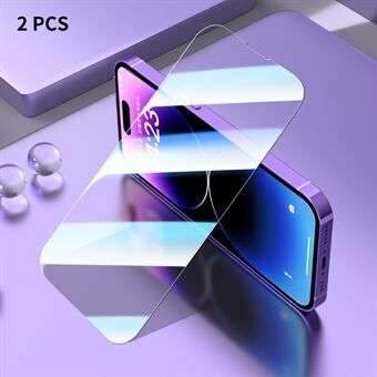 ENKAY HAT Prince 2 STK For iPhone 14 Pro High Aluminium-silisium Glass AR Coating HD Clear Full Screen Film