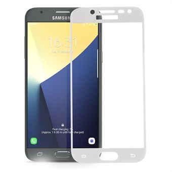 For Samsung Galaxy J5 (2017) EU-versjon Silketrykk Full Cover Skjermfilm i Herdet Glass