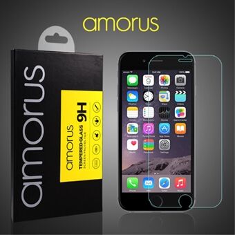 AMORUS Skjermbeskytter i herdet glass for iPhone 6 6s / SE (2. generasjon) 9H Anti-eksplosjon Arc Edge