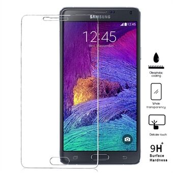 0,25 mm 9H anti-eksplosjon herdet glass skjermbeskyttelsesfilm Arc Edge for Samsung Galaxy Note 4 N910