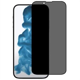 For iPhone 14 6,1 tommer Anti- Spy Skjermbeskytter i herdet glass Anti-fingeravtrykk Full lim Silke Utskrift Full dekkfilm