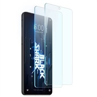 NORTHJO 2 stk/sett for Xiaomi Black Shark 5 RS herdet glassfilm 0,3 mm 2,5D HD Clear Anti Scratch skjermbeskytter