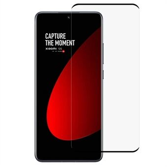For Xiaomi 12S 5G / 12X 5G / 12 5G Silkeutskrift med høy lysgjennomgang Anti- Scratch Full dekning sidelim svart Edge herdet glass Telefon skjermbeskytterfilm