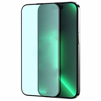 JOYROOM JR-G02 herdet glassfilm for iPhone 14 Pro 6,1 tommer, anti- Scratch heldekkende silkeutskrift Grønt lys Skjermbeskytter Beskyttelsesfilm
