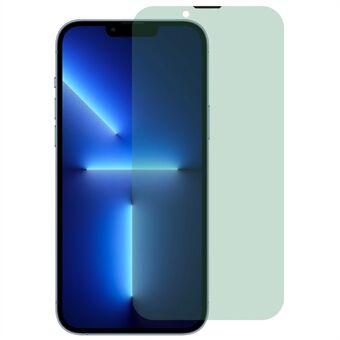 For iPhone 13 / 13 Pro 6,1 tommers grønt lys fullskjermbeskytter Støvtett full lim høy aluminium-silisium glassfilm med installasjonsverktøy