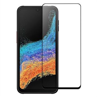 For Samsung Galaxy Xcover6 Pro 5G skjermbeskytter i herdet glass Anti-eksplosjon Black Edge skjermbeskytter HD Clear Anti-Fingerprint Full Glue AGC Skjermfilm