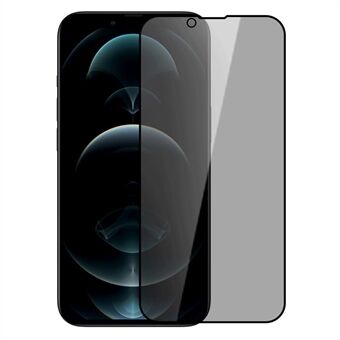 NILLKIN Privacy Screen Protector for iPhone 14 Plus, full dekning boblefri anti- Spy herdet glassfilm