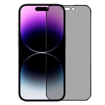 NORTHJO A+ For iPhone 14 Pro Max 28-graders anti- Spy silke skjermbeskytter 0,3 mm 2,5D høy aluminium-silisium glassfilm