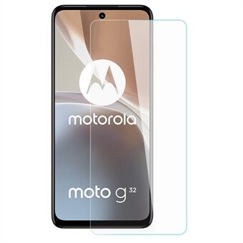 AMORUS For Motorola Moto G32 4G høy aluminium-silikon glass skjermbeskytter Ultra Clear 2.5D Arc Edge 9H Anti-eksplosjonsfilm