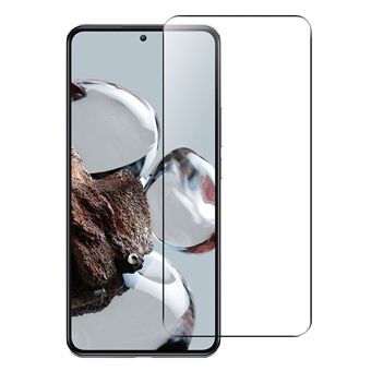 2.5D Arc Edge HD-skjermbeskytter for Xiaomi 12T 5G / 12T Pro 5G, høy aluminium-silisiumglassfølsom berøringsskjermbeskyttelsesfilm