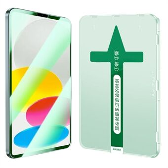 For iPad Pro 11 (2018)(2020)(2021)(2022) Anti-grønnstråle herdet glass Anti-fingeravtrykk fullskjermbeskytter med installasjonsverktøy for plastinjeksjon