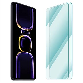 ENKAY HAT Prince 2 stk / pakke Skjermbeskytter i herdet glass for Xiaomi Redmi Edge 5G, full lim 2,5D buekant anti-fingeravtrykk 0,26 mm klar film