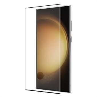 ENKAY HAT Prince Film herdet glass for Samsung Galaxy S23 Ultra, 3D buet sidelim HD Klar anti-fingeravtrykk fullskjermbeskytter
