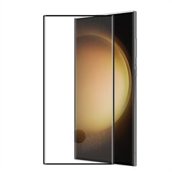 ENKAY HAT Prince for Samsung Galaxy S23 Ultra Anti-fingeravtrykk skjermbeskytter 0,26 mm 3D buet varmbøyende full lim Full dekning herdet glassfilm [Støtte opplåsing av fingeravtrykk]