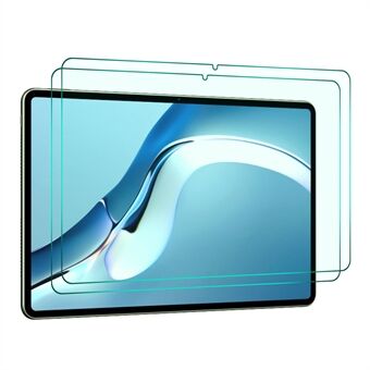 ENKAY HAT Prince 2stk herdet glassfilm for Huawei MatePad Pro 12.6 (2021), 9H 2.5D Arc Edge 0.33mm Ultra Clear Anti-eksplosjon skjermbeskytter