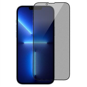 RURIHAI For iPhone 13 Pro Max 6,7 tommer / 14 Plus Anti Spy fulllim beskyttelsesfilm AG matt høy aluminium-silikon glass fullskjermbeskytter