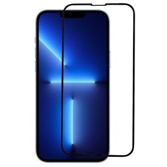 RURIHAI For iPhone 14 Plus / 13 Pro Max 6,7 tommer 3D Carbon Fiber Edge Skjermbeskytter 0,26 mm HD Clear AGC Glass Screen Film