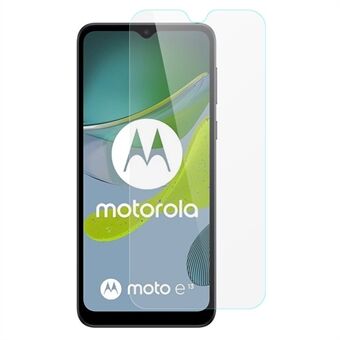 AMORUS For Motorola Moto E13 4G høy aluminium-silikon glass skjermbeskytter 2.5D Arc Edge Anti-eksplosjonsfilm