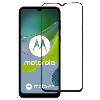 For Motorola Moto E13 4G Silke Printing Screen Protector Sekundær herding herdet glass klar film