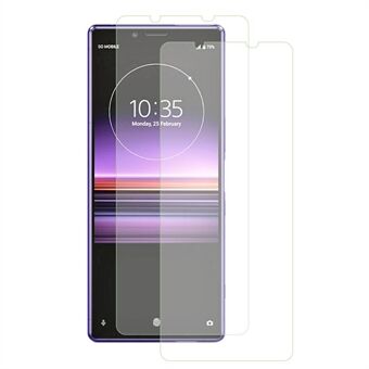 2 stk / sett for Sony Xperia 1 V telefon skjermbeskytter 2.5D Arc Edge Ultra Clear høy aluminium-silisium glassfilm