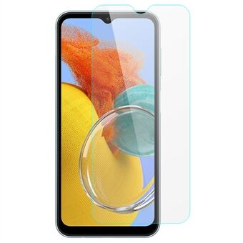 For Samsung Galaxy M14 Anti- Scratch Herdet Glass Film HD Klar 0,3 mm Arc Edge Telefon Skjermbeskytter