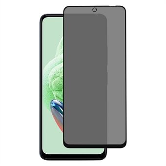 For Xiaomi Redmi Note 12 5G (Kina) / Note 12 5G (India) / Poco X5 5G Anti- Spy telefon fullskjermbeskytter høy aluminium-silisium glassfilm