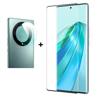 ENKAY HAT Prince For Honor X9a 5G / Magic5 Lite 5G herdet glass 3D buet sidelim telefonskjermfilm med linsebeskytter
