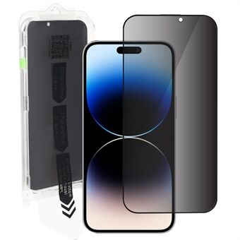 RURIHAI For iPhone 14 Pro Max Anti- Spy høy aluminium-silisium glassfilm full lim Antistatisk telefonskjermbeskytter