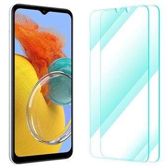 ENKAY HAT Prince 2 stk for Samsung Galaxy M14 5G skjermbeskytter 0,26 mm 9H 2,5D høy aluminium-silisium Glass telefonskjermfilm