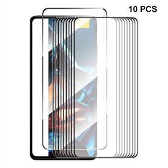 ENKAY HAT Prince 10 stk for Xiaomi Poco X5 5G / Redmi Note 12 5G (Kina) / (India) Silketrykk 0,26 mm 9H 2,5D høy aluminium-silisiumglassfilm