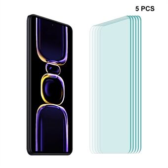 ENKAY HAT Prince 5 Stk 9H Film for Xiaomi Redmi K60E 5G 0,26mm 2,5D Arc High Aluminium-silisium glass skjermbeskytter