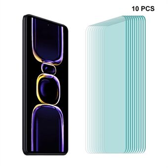 ENKAY HAT Prince 10 stk For Xiaomi Redmi K60E 5G 0.26mm 9H Telefon Skjermbeskytter Høy Aluminium-silisium Glass 2.5D Film