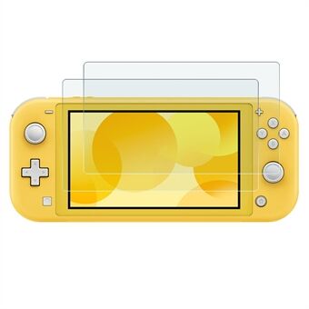 NORTHJO 2 stk A+ skjermbeskytter for Nintendo Switch Lite, 0,3 mm herdet glass 2,5D bruddsikker film - gjennomsiktig
