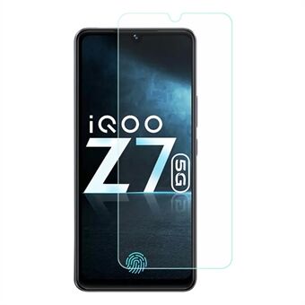 For vivo iQOO Z7 5G 0,3 mm Arc Edge Herdet Glass Telefon Skjermbeskytter Anti-eksplosjon skjermfilm