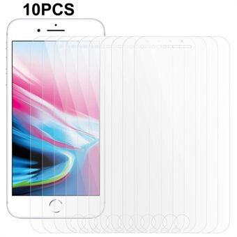 10 stk / sett for iPhone 7 / 8 / SE (2020) / SE (2022) Herdet glass 0,3 mm 2,5D HD klar telefonskjermbeskytter