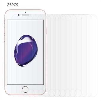 25 stk for iPhone 7 / 8 4,7 tommer / SE (2022) / SE (2020) Skjermbeskytter i Edge glass med hel lim, ultraklar anti- Scratch